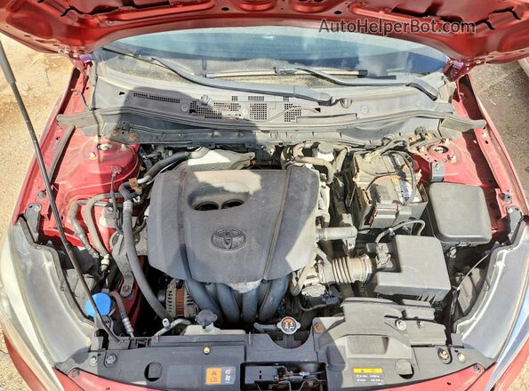 3MYDLBYV6HY182150 2017 TOYOTA YARIS Red Vista interior trasera