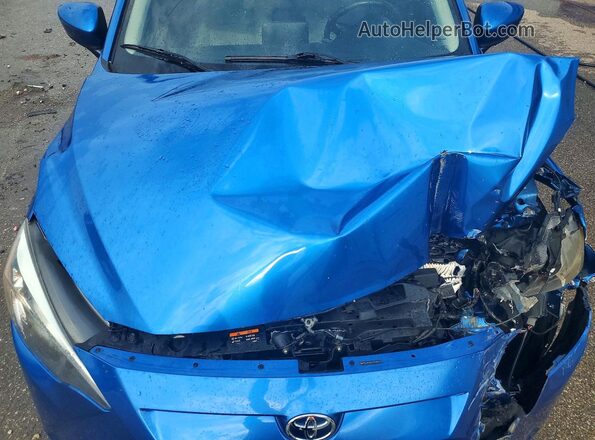 3MYDLBYV6KY508889 2019 TOYOTA YARIS Blue Rear interior view