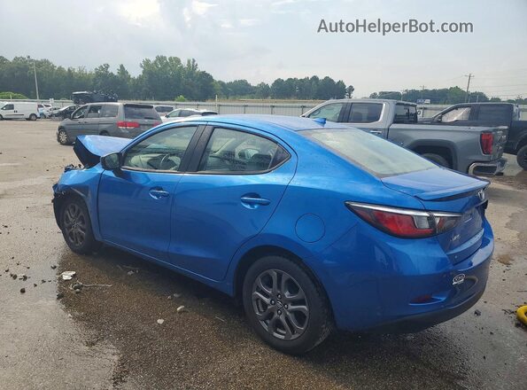 3MYDLBYV6KY508889 2019 TOYOTA YARIS Blue Rear left