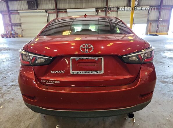 3MYDLBYV6KY512649 2019 TOYOTA YARIS Red Vista trasera