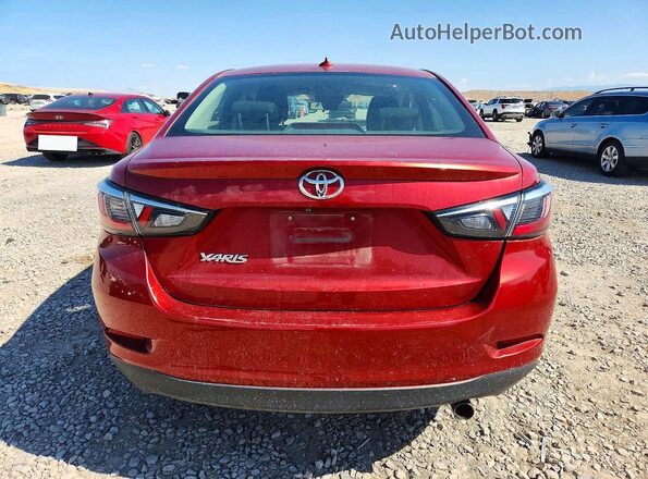 3MYDLBYV6KY519763 2019 TOYOTA YARIS Red Հետևի տեսք