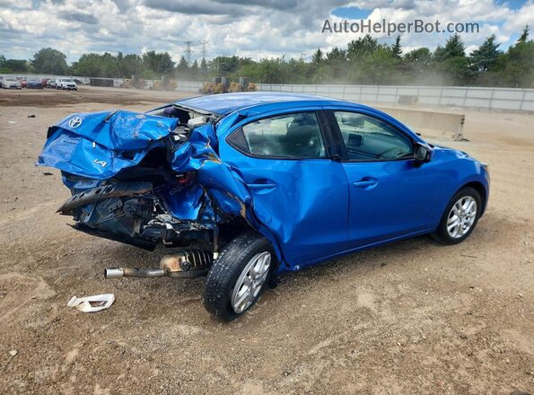 3MYDLBYV7HY148962 2017 TOYOTA YARIS Blue Rear right