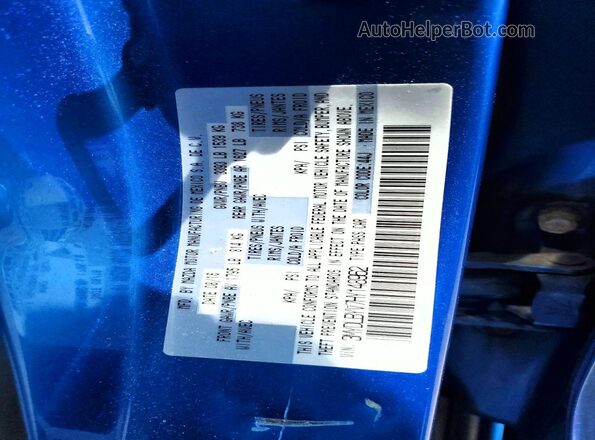 3MYDLBYV7HY148962 2017 TOYOTA YARIS Blue VIN sticker view