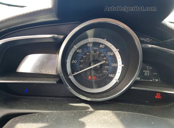 3MYDLBYV7HY148962 2017 TOYOTA YARIS Blue Instrument cluster view