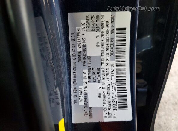 3MYDLBYV7JY328156 2018 TOYOTA YARIS Синий Вид подкапотного пространства