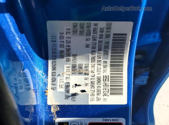 3MYDLBYV8HY165995 2017 TOYOTA YARIS Blue Вид підкапотного простору