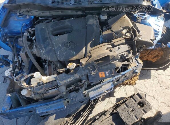 3MYDLBYV8HY165995 2017 TOYOTA YARIS Blue Вид задньої частини салону