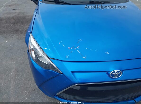 3MYDLBYV8HY179492 2017 TOYOTA YARIS IA Blue Vista del cuadro de instrumentos