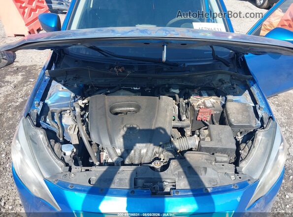 3MYDLBYV8JY308403 2018 TOYOTA YARIS IA Blue Rear view