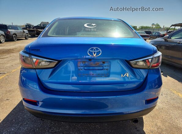 3MYDLBYV8JY331101 2018 TOYOTA YARIS Blue Հետևի տեսք
