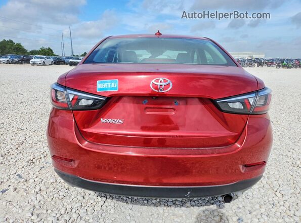 3MYDLBYV8KY521160 2019 TOYOTA YARIS Red Հետևի տեսք