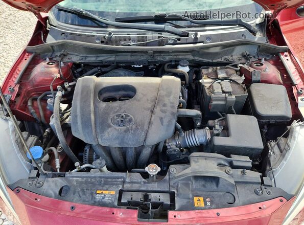 3MYDLBYV8KY521160 2019 TOYOTA YARIS Red Սալոնի հետևի տեսք