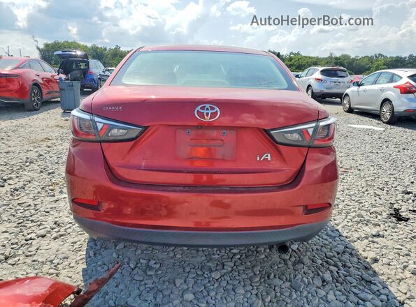 3MYDLBYV9JY325016 2018 TOYOTA YARIS Burgundy Հետևի տեսք