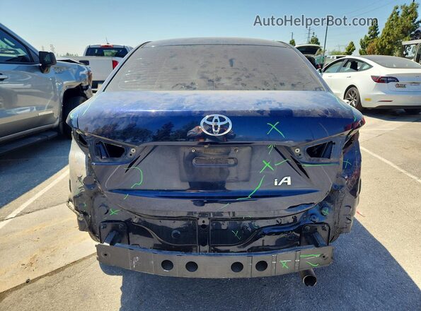 3MYDLBYVXHY193698 2017 TOYOTA YARIS Blue Widok z tyłu