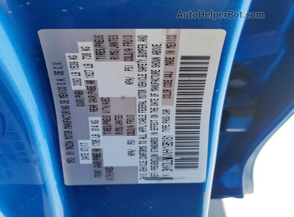 3MYDLBYVXHY196181 2017 TOYOTA YARIS Blue Engine compartment view