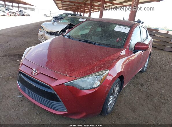 3MYDLBYVXJY311237 2018 TOYOTA YARIS IA Red წინა მარცხენა ხედი სამი მეოთხედიდან