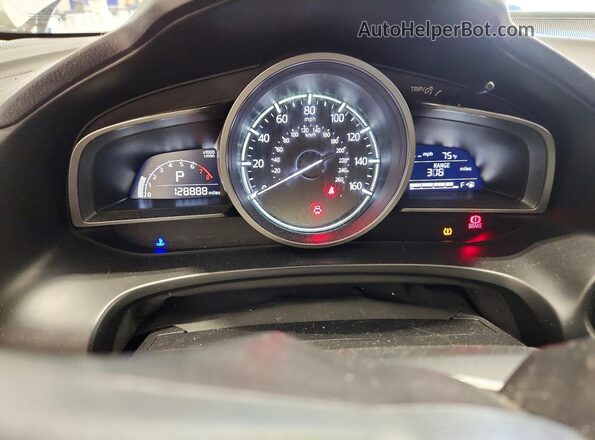3MZBN1K72HM155665 2017 MAZDA 3 Silver Widok zestawu wskaźników