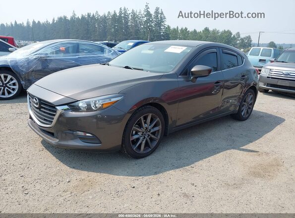 3MZBN1L30JM194224 2018 MAZDA 3 Gray Առջևի ձախ երեք քառորդ տեսարան