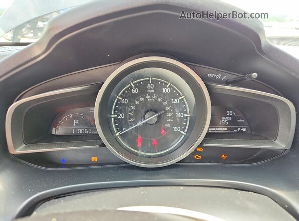 3MZBN1L30JM267091 2018 MAZDA 3 Black Вид щитка приладів