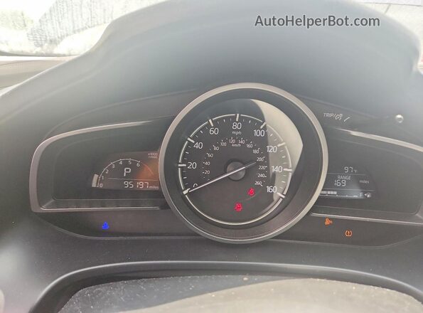 3MZBN1L31JM176847 2018 MAZDA 3 Blue Widok zestawu wskaźników