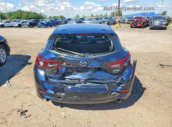 3MZBN1L31JM176847 2018 MAZDA 3 Blue Widok z tyłu