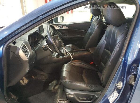 3MZBN1L34JM207069 2018 MAZDA 3 Blue Вид салону спереду