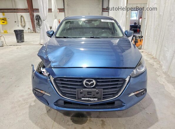 3MZBN1L34JM207069 2018 MAZDA 3 Blue Вид спереду
