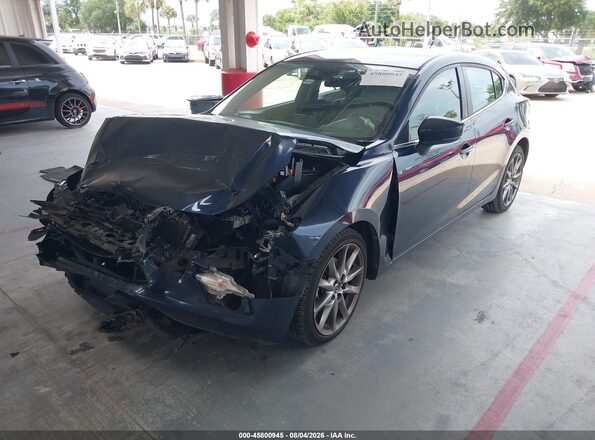 3MZBN1L38JM250443 2018 MAZDA 3 Blue Przód lewy