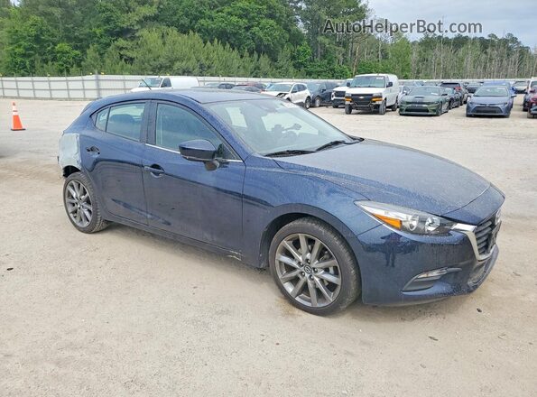 3MZBN1L39JM210663 2018 MAZDA 3 Синий Передняя правая четверть