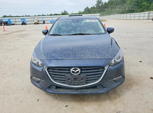 3MZBN1L39JM210663 2018 MAZDA 3 Синий Вид спереди