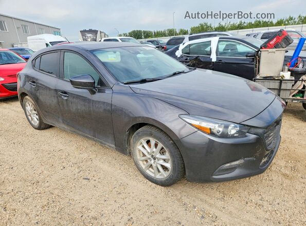 3MZBN1L75HM123064 2017 MAZDA 3 Серый Передняя правая четверть