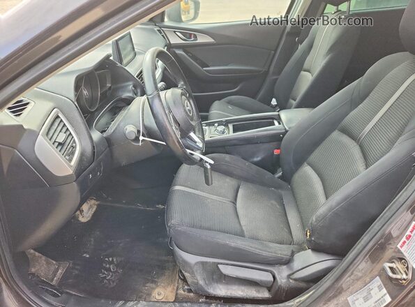3MZBN1L75HM123064 2017 MAZDA 3 Серый Вид салона спереди