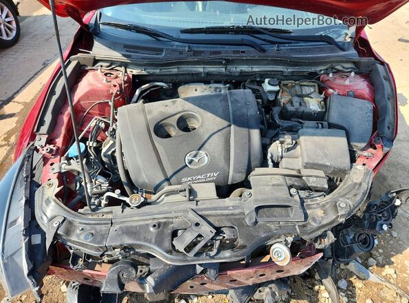 3MZBN1L79HM118319 2017 MAZDA 3 Red Widok wnętrza z tyłu