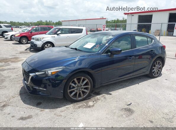 3MZBN1M31JM259192 2018 MAZDA 3 Navy წინა მარცხენა ხედი სამი მეოთხედიდან