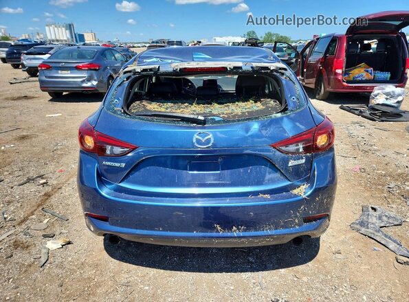 3MZBN1M33JM166481 2018 MAZDA 3 Blue Widok z tyłu