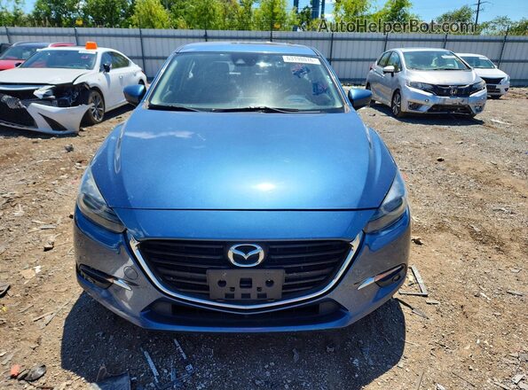 3MZBN1M33JM166481 2018 MAZDA 3 Blue Widok z przodu