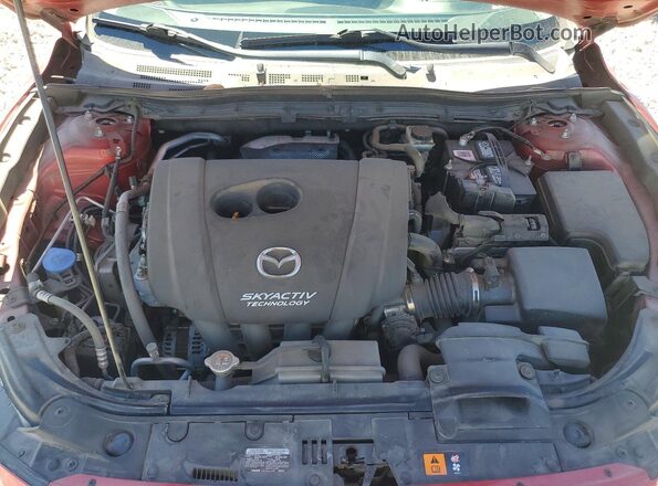 3MZBN1M38HM144941 2017 MAZDA 3 Red Widok wnętrza z tyłu