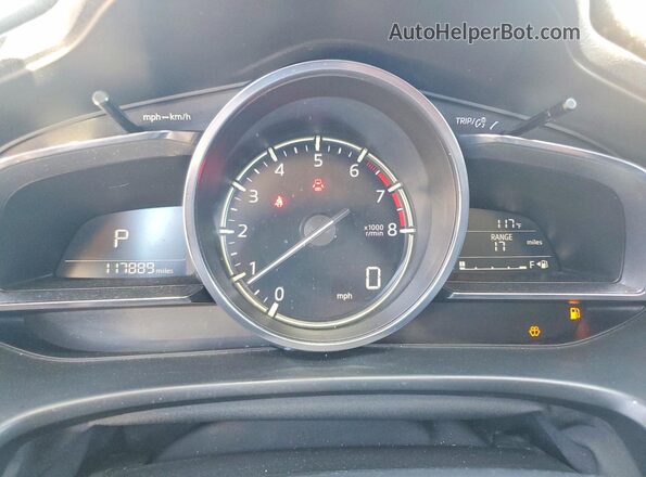 3MZBN1M38HM144941 2017 MAZDA 3 Red Widok zestawu wskaźników