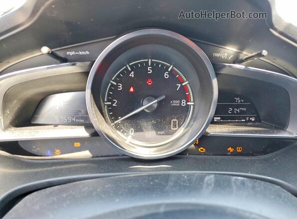 3MZBN1M3XHM130698 2017 MAZDA 3 Black Instrument cluster view