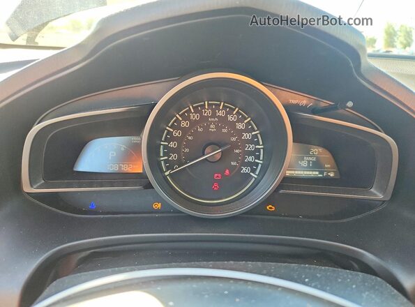 3MZBN1T77JM244832 2018 MAZDA 3 Black Instrument cluster view