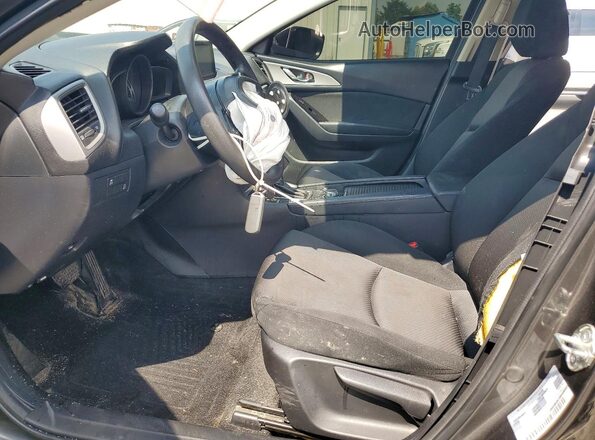 3MZBN1U70JM240457 2018 MAZDA 3 Charcoal Widok wnętrza z przodu
