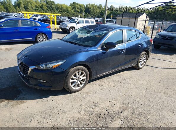 3MZBN1U71HM140796 2017 MAZDA 3 Dark Blue წინა მარცხენა ხედი სამი მეოთხედიდან