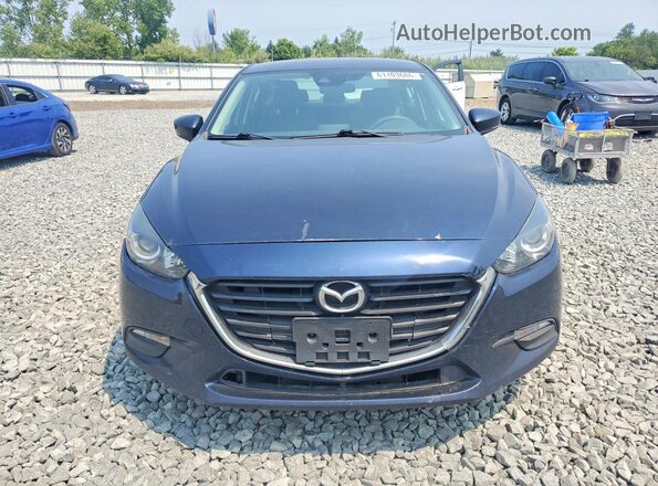 3MZBN1U71JM211274 2018 MAZDA 3 Blue Դիմացի տեսք