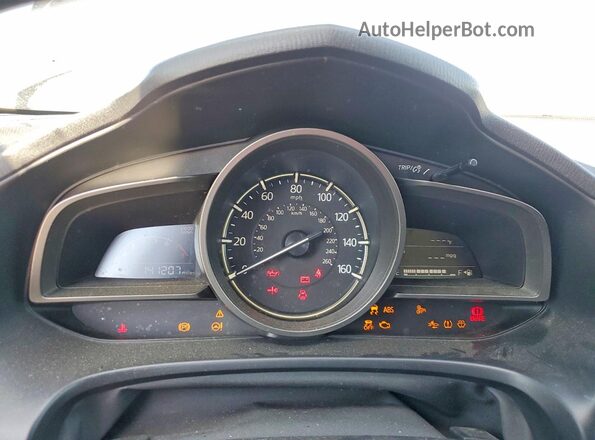 3MZBN1U71JM240919 2018 MAZDA 3 Синий Вид щитка приборов
