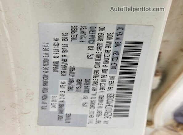3MZBN1U73HM101868 2017 MAZDA 3 White Вид підкапотного простору