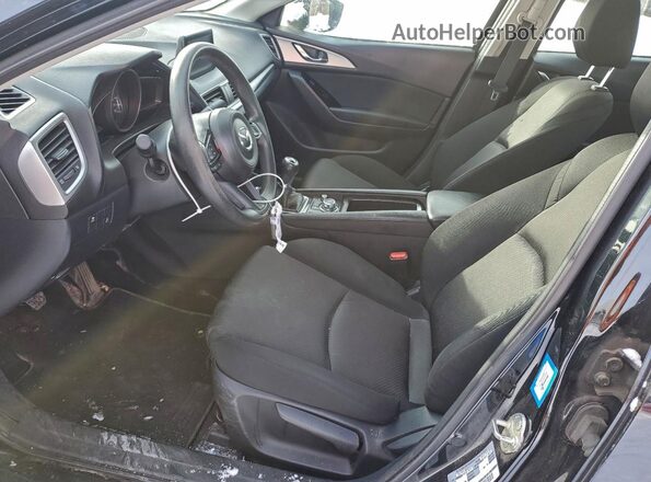 3MZBN1U73JM263733 2018 MAZDA 3 Black წინა სალონის ხედი