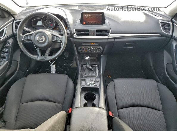 3MZBN1U73JM263733 2018 MAZDA 3 Black წინა პანელის ხედი