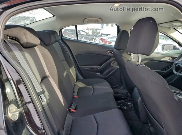 3MZBN1U73JM263733 2018 MAZDA 3 Black უკანა სავარძლების ხედი