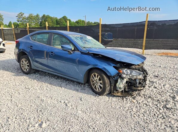 3MZBN1U74JM201242 2018 MAZDA 3 Синий Передняя правая четверть