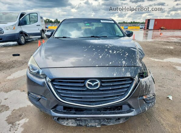 3MZBN1U75JM179123 2018 MAZDA 3 Gray Դիմացի տեսք